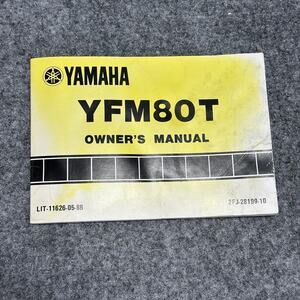 1987 Yamaha YFM80T Motorcycle Owner's Manual Work Book L7874 - 1st Edition Print